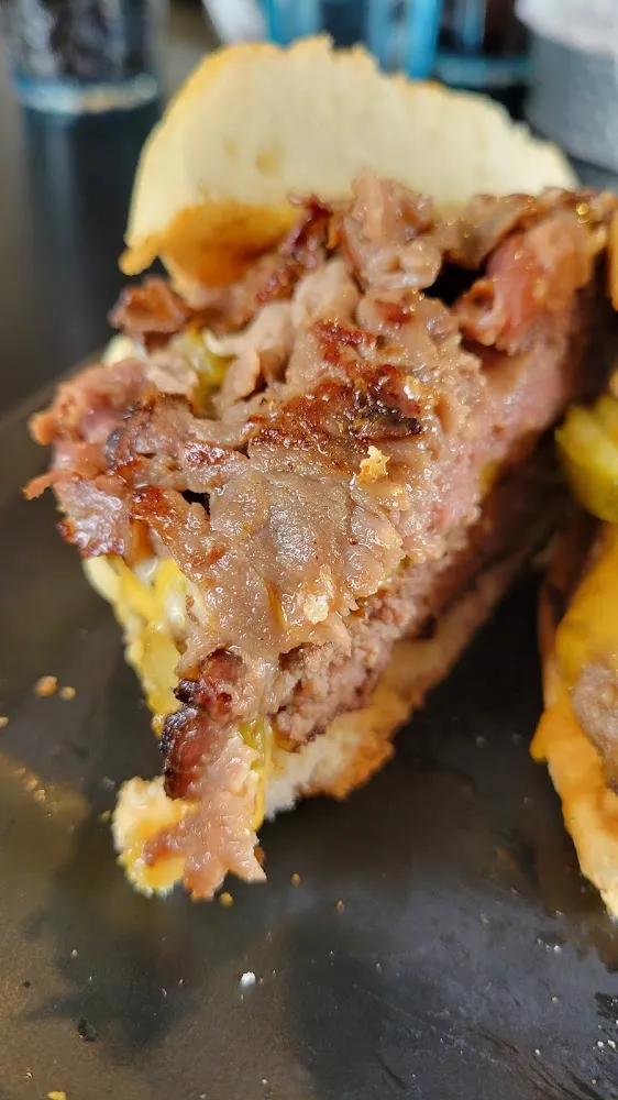 Philly Cheesesteak Burger