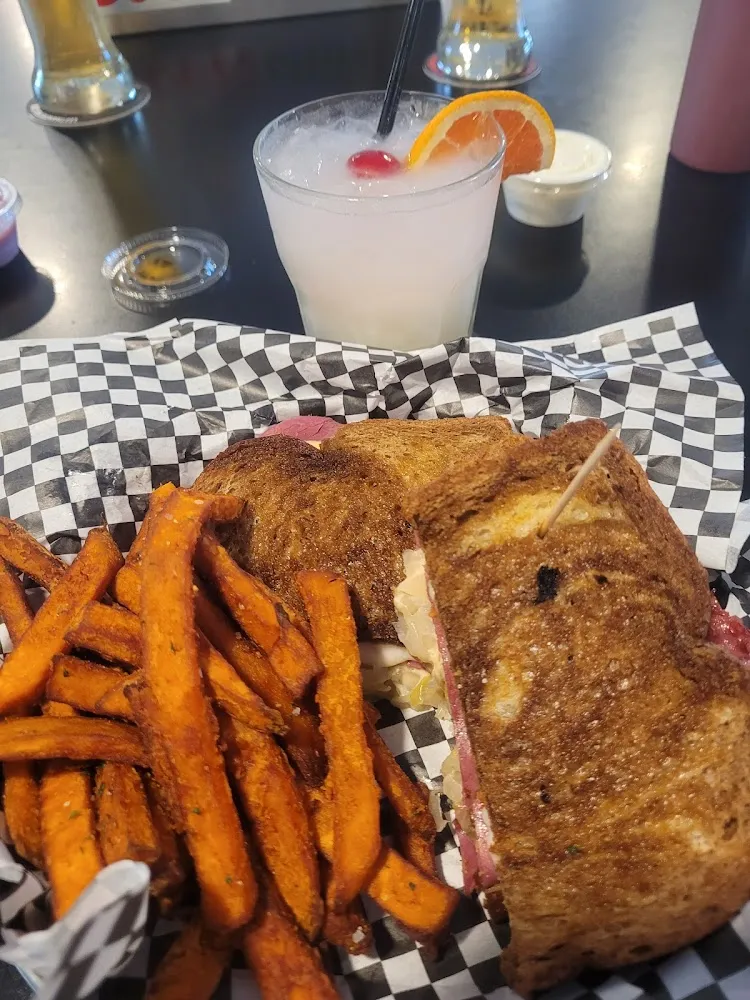 Sweet Potato Fries and Rueben Sandwich